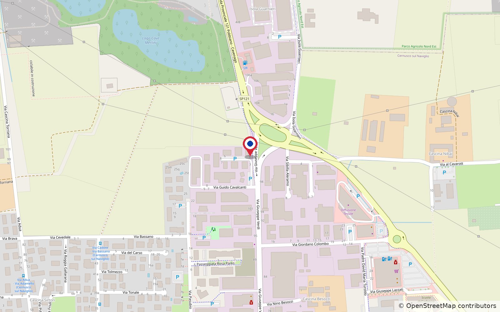 Mappa della sede Sicurtre Srl in Via Carlo Mariani 2, Cernusco sul Naviglio